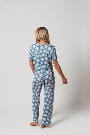 All American PJ Set - Sleepshirt+Pants - Peppermint Daisy