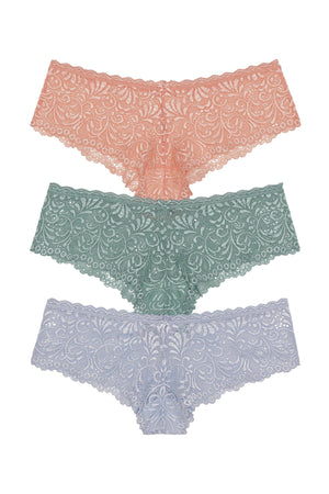 Cat Hipster 3 Pack - Panty - Soft Coral/Tulum/Capri