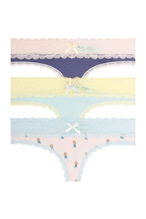 Ahna Thong 3 Pack - Panty - Cape Town/Sand Bar Pineapples/Starry Sky
