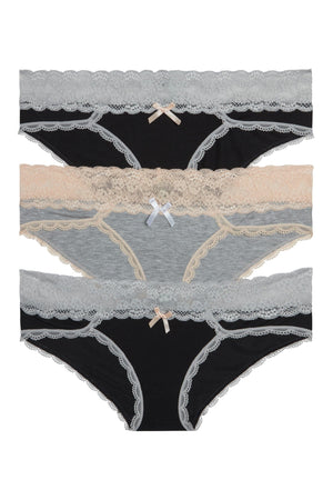 Ahna Hipster 3 Pack - Honeydew Intimates