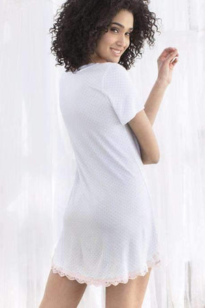 All American Sleepshirt - Sleepwear & Loungewear - White Dot