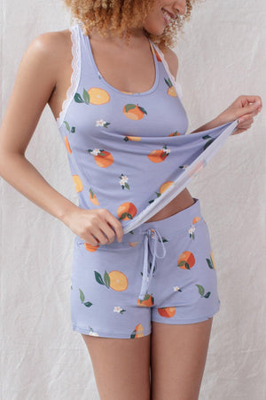 All American Shortie Set - Sleepwear & Loungewear - Capri Oranges