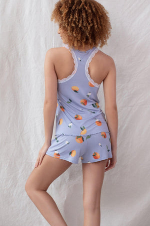 All American Shortie Set - Sleepwear & Loungewear - Capri Oranges