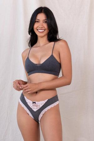 Willow Hipster - Panty - Heather Charcoal