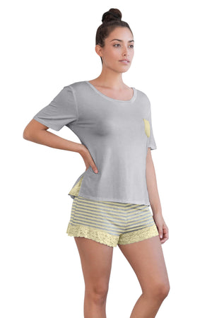 Something Sweet Shortie Set - Sleepwear & Loungewear - Zest Stripe
