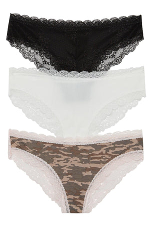 Aiden Hipster 3 Pack - Panty - Black/White/Camo