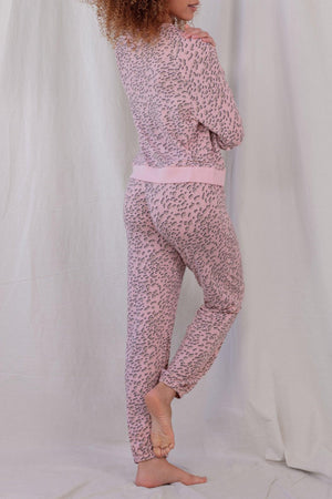 Star Seeker Lounge Set - Sleepwear & Loungewear - Pink Baby Cheetah