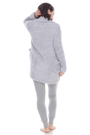 Novelty Knit Cardigan - Sleepwear & Loungewear - Heather Grey